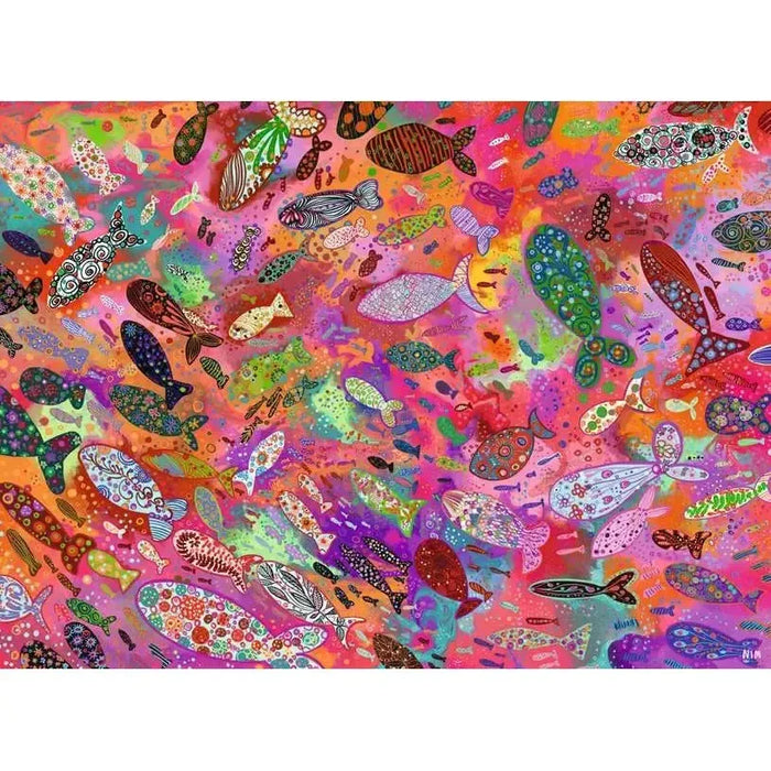 Fish in Fuchsia 500 Piece Jigsaw Puzzle Ravensburger - for just $19.99! 