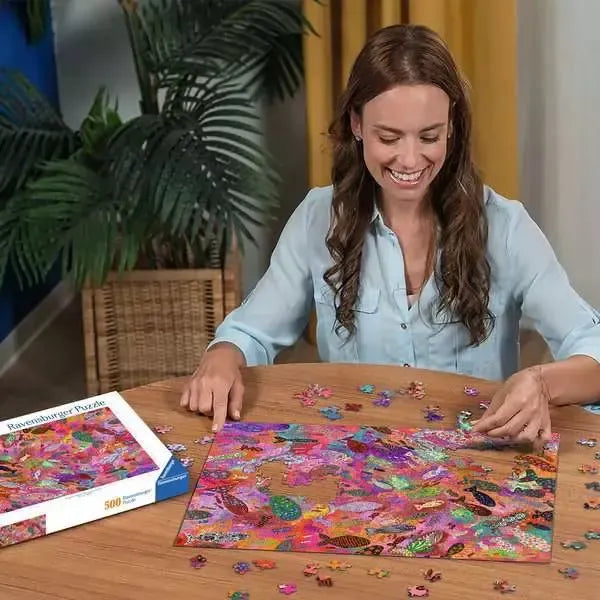 Fish in Fuchsia 500 Piece Jigsaw Puzzle Ravensburger - for just $19.99! 
