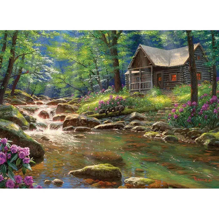Fishing Cabin 1000 Piece Jigsaw Puzzle Cobble Hill - for just $19.99! 