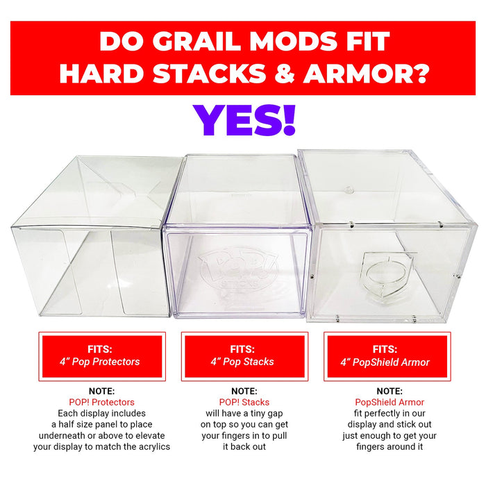 GRAIL MODS - Modular In Box Display Case for Funko Pops in Acrylic Hard Stack Armor (EVA Foam) - Just $59.99! Shop now at Retro Gaming of Denver