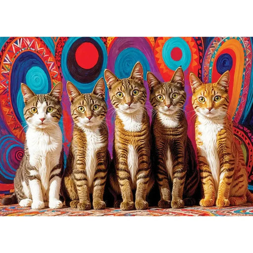 Five Cats 1000 Piece Jigsaw Puzzle Enjoy - for just $24.99! 