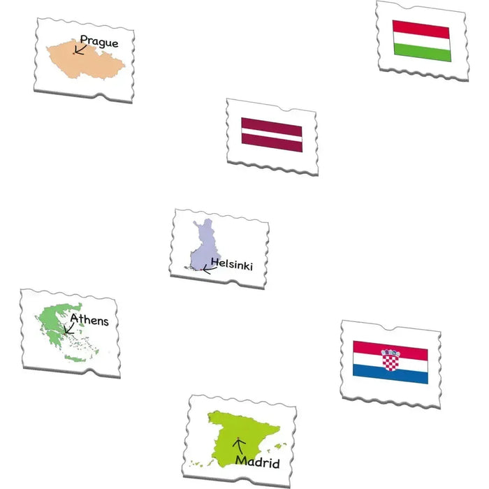 Flags & Capitals of the European Union 54 Piece Tray Jigsaw Puzzle Larsen - for just $11.99! 