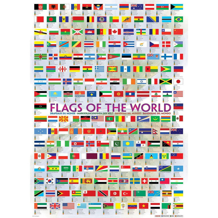 Flags of the World 1000 Piece Jigsaw Puzzle Eurographics - for just $19.99! 