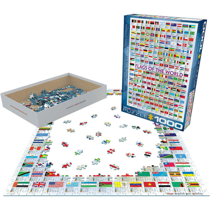 Flags of the World 1000 Piece Jigsaw Puzzle Eurographics - for just $19.99! 