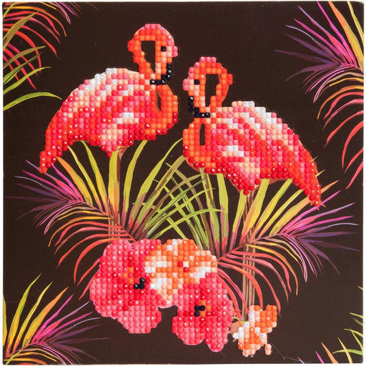 Flamingos Crystal Art Card Kit Craft Buddy - for just $7.99! 