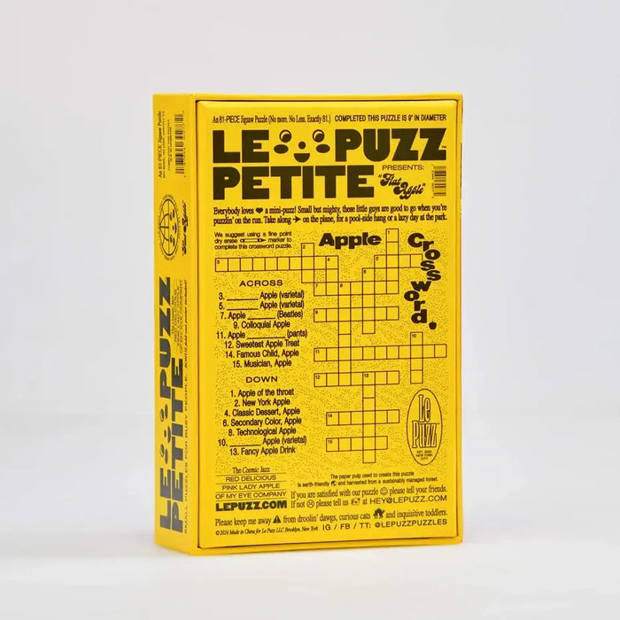 Flat Apple 81 Piece Round Jigsaw Puzzle Le Puzz - for just $24.99! 