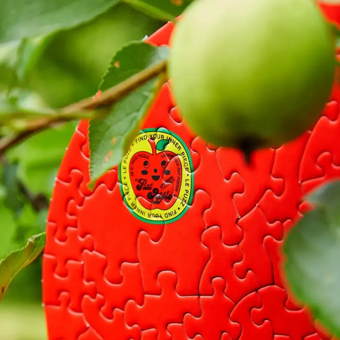 Flat Apple 81 Piece Round Jigsaw Puzzle Le Puzz - for just $24.99! 