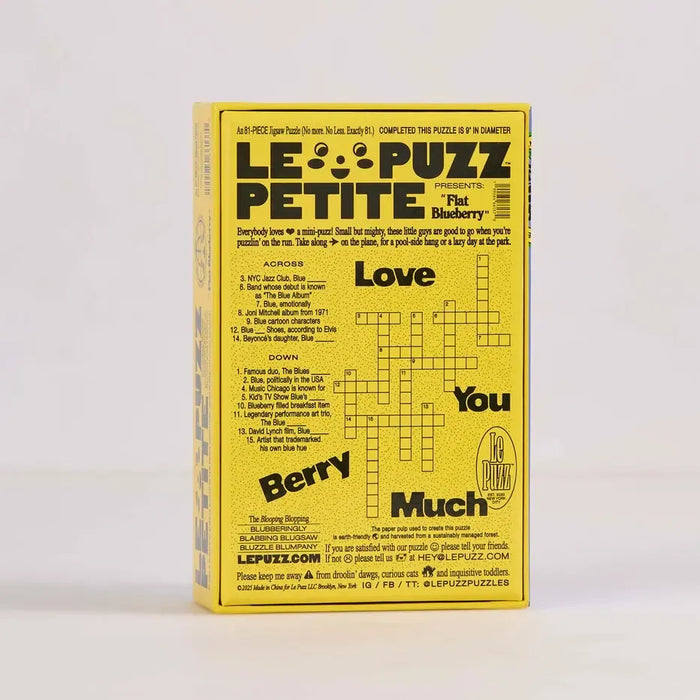 Flat Blueberry 81 Piece Round Jigsaw Puzzle Le Puzz - for just $24.99! 