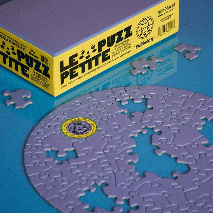 Flat Blueberry 81 Piece Round Jigsaw Puzzle Le Puzz - for just $24.99! 