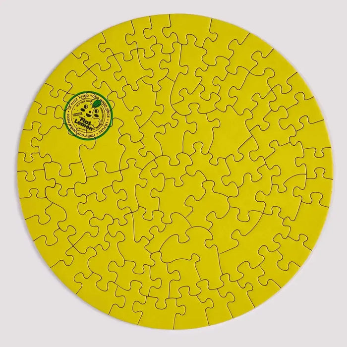 Flat Lemon 81 Piece Round Jigsaw Puzzle Le Puzz - for just $24.99! 
