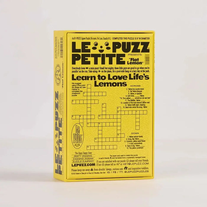 Flat Lemon 81 Piece Round Jigsaw Puzzle Le Puzz - for just $24.99! 