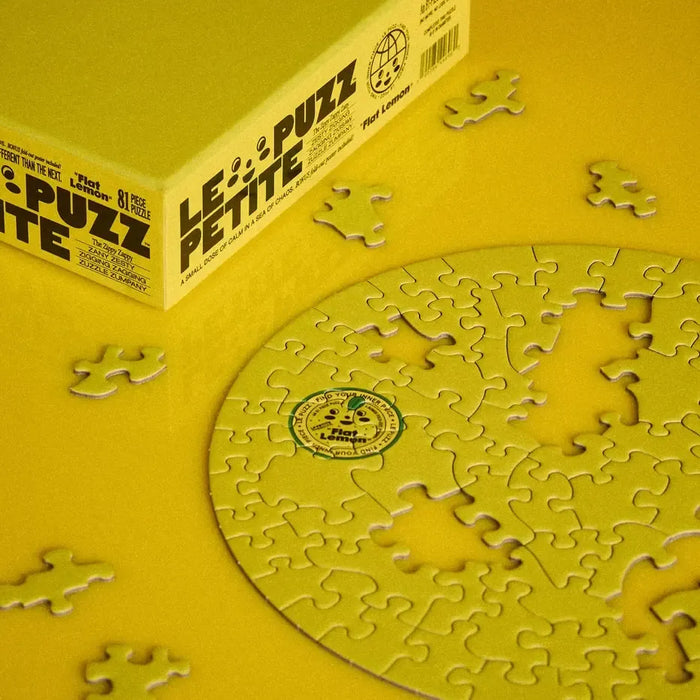 Flat Lemon 81 Piece Round Jigsaw Puzzle Le Puzz - for just $24.99! 