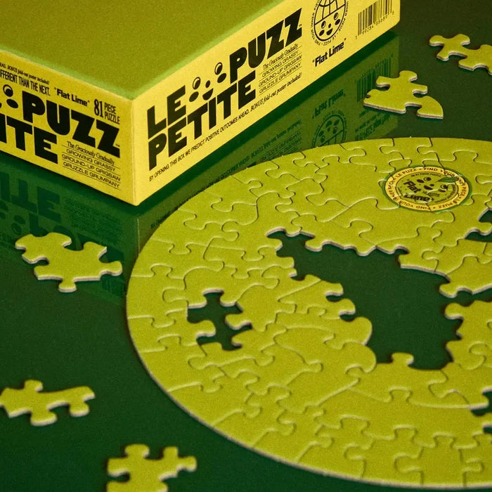 Flat Lime 81 Piece Round Jigsaw Puzzle Le Puzz - for just $24.99! 