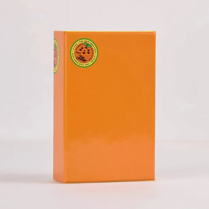 Flat Orange 81 Piece Round Jigsaw Puzzle Le Puzz - for just $24.99! 