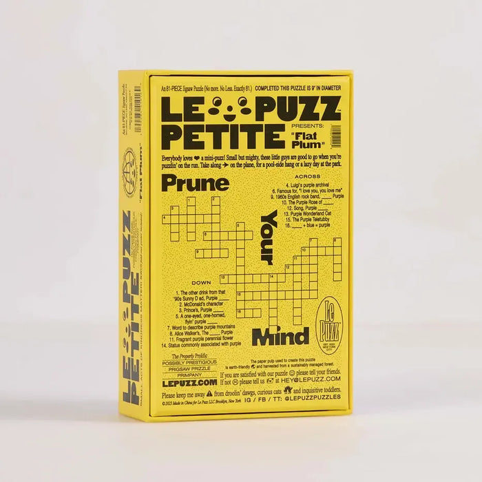 Flat Plum 81 Piece Round Jigsaw Puzzle Le Puzz - for just $24.99! 