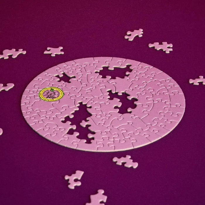Flat Plum 81 Piece Round Jigsaw Puzzle Le Puzz - for just $24.99! 