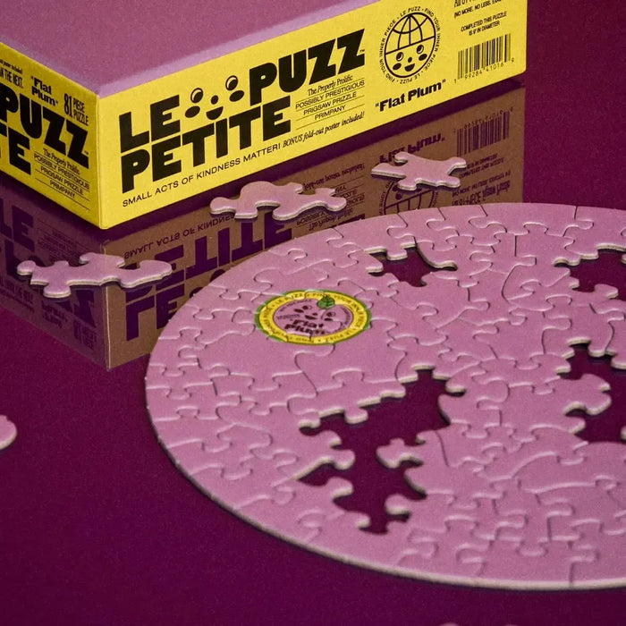 Flat Plum 81 Piece Round Jigsaw Puzzle Le Puzz - for just $24.99! 