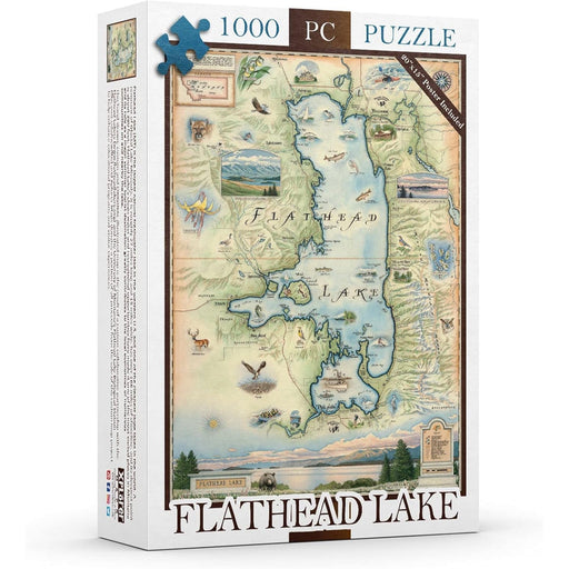 Flathead Lake 1000 Piece Jigsaw Puzzle Xplorer Maps - for just $24.99! 
