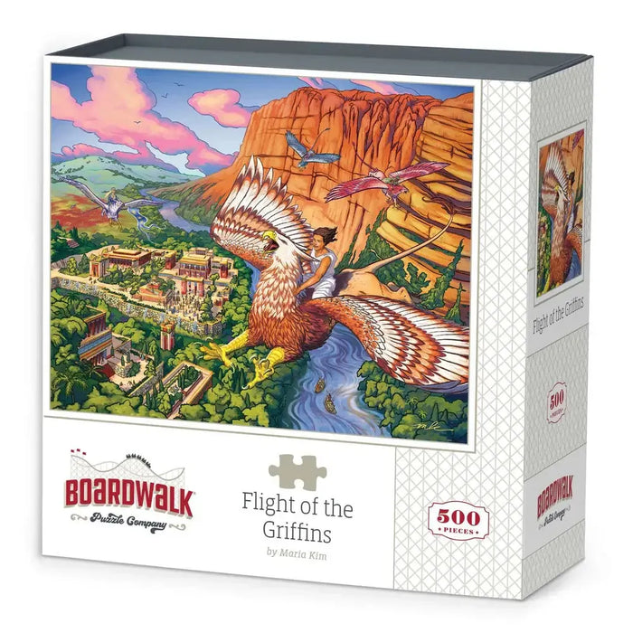 Flight of the Griffins 500 Piece Jigsaw Puzzle Boardwalk - for just $21.99! 