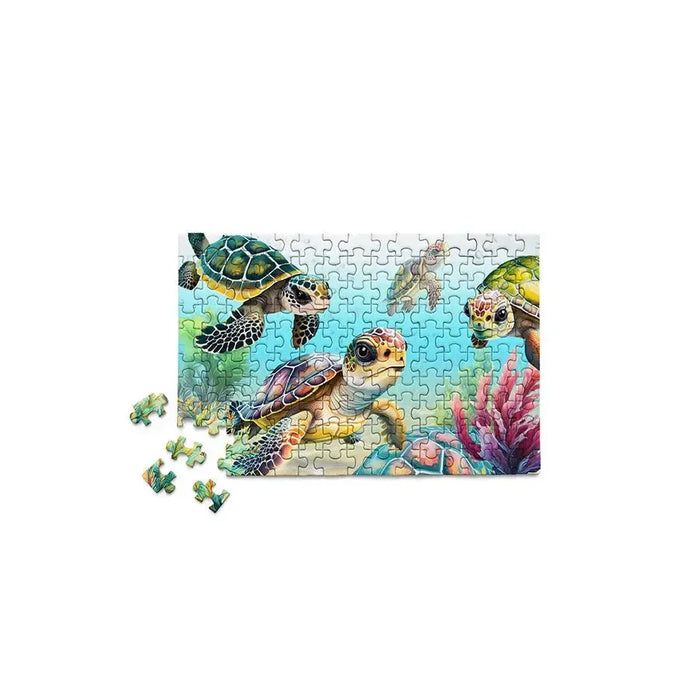Flippin Awesome Sea Turtles 150 Piece Mini Jigsaw Puzzle Micro Puzzles - for just $10.99! 