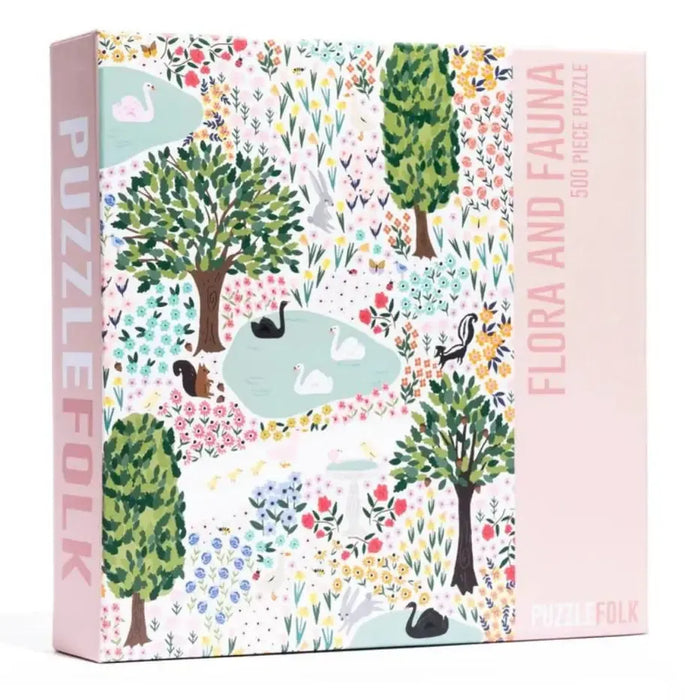 Flora & Fauna 500 Piece Jigsaw Puzzle PuzzleFolk - for just $24.99! 