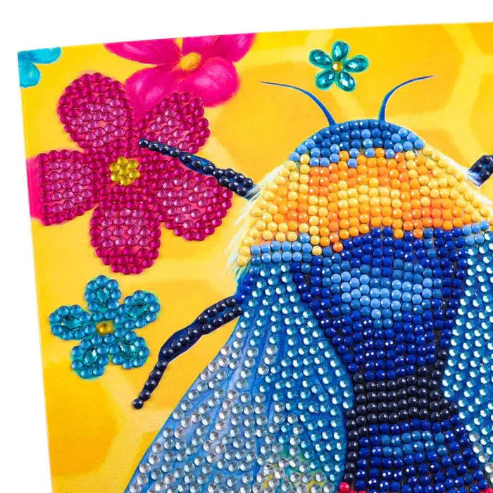 Floral Bumble Bee Crystal Art Card Kit Craft Buddy - for just $7.99! 