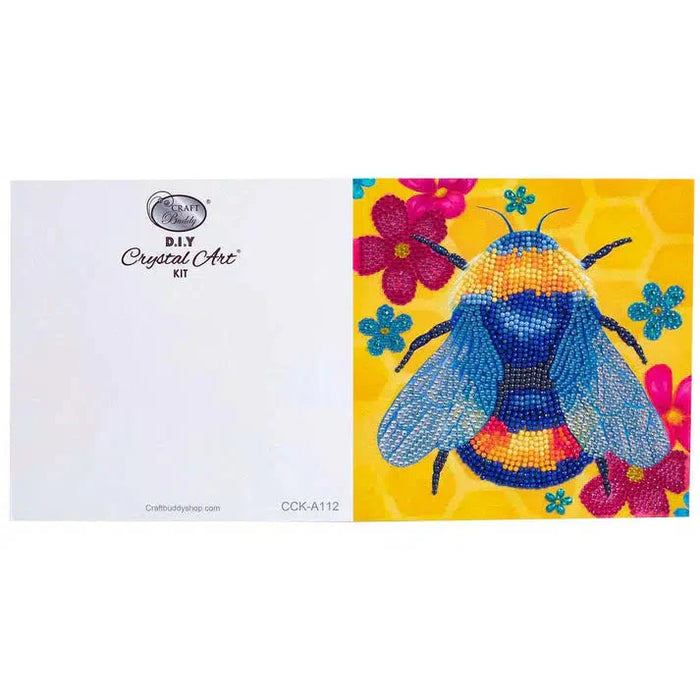Floral Bumble Bee Crystal Art Card Kit Craft Buddy - for just $7.99! 