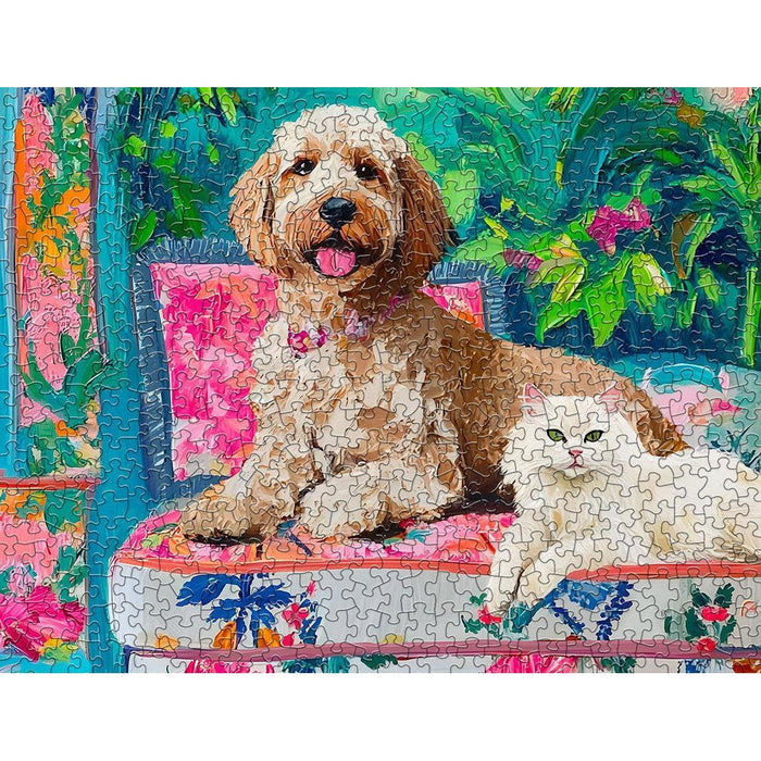 Floral Companions 500 Piece Jigsaw Puzzle Springbok - for just $17.99! 