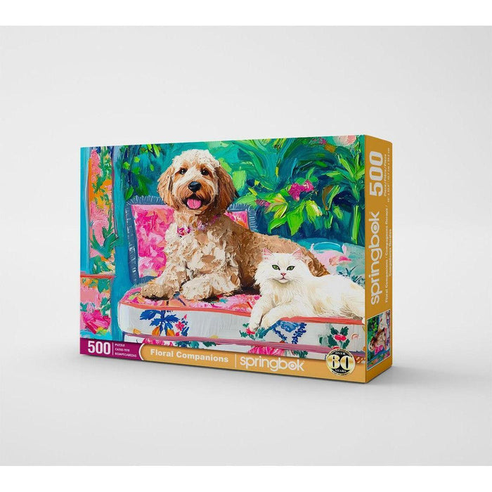 Floral Companions 500 Piece Jigsaw Puzzle Springbok - for just $17.99! 