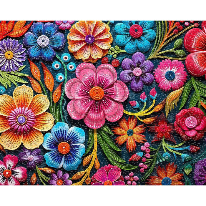 Floral Fiesta 1000 Piece Jigsaw Puzzle Springbok - for just $19.99! 