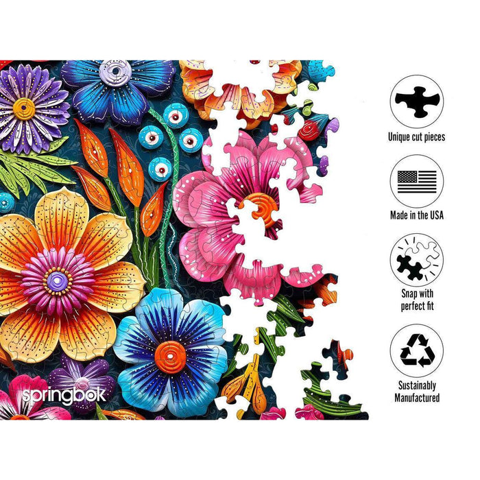 Floral Fiesta 1000 Piece Jigsaw Puzzle Springbok - for just $19.99! 