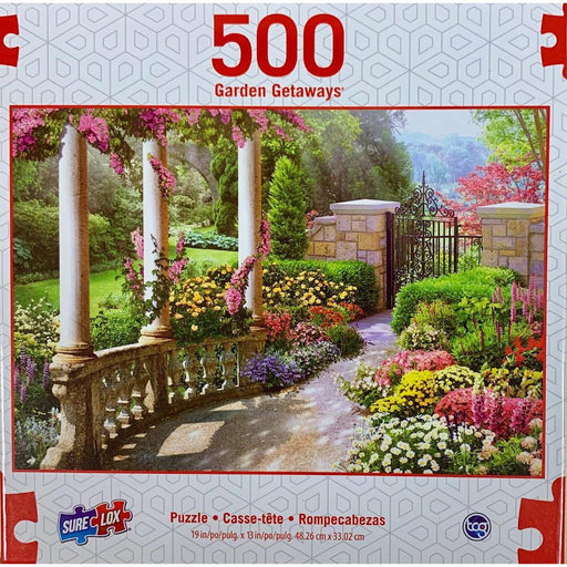 Floral Park Garden Getaways 500 Piece Jigsaw Puzzle Sure Lox - for just $14.99! 