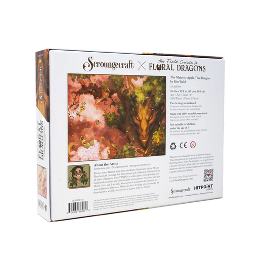 The Field Guide to Floral Dragons - Majestic Apple Tree Dragon - 1000pc Puzzle - for just $19.99! 