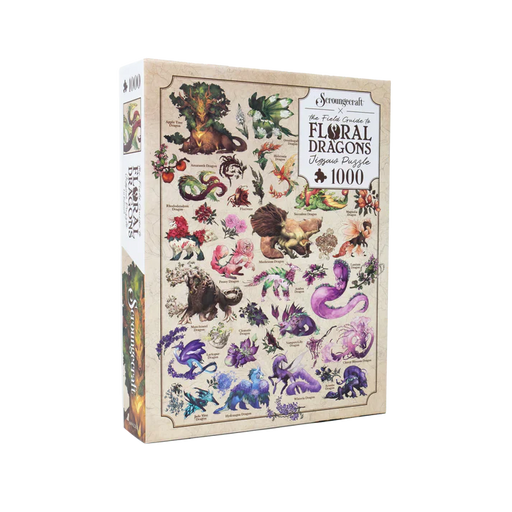 The Field Guide to Floral Dragons - Floral Dragons 1000pc Puzzle - for just $19.99! 