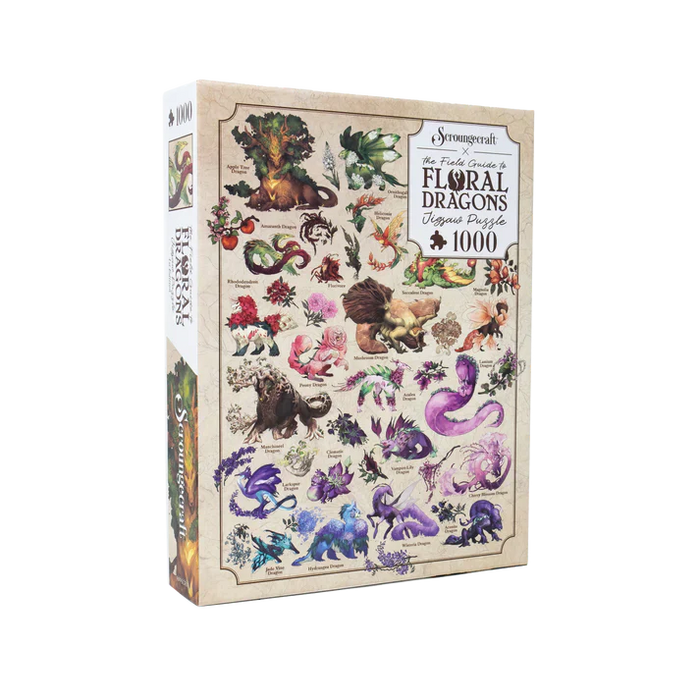 The Field Guide to Floral Dragons - Floral Dragons 1000pc Puzzle - for just $19.99! 