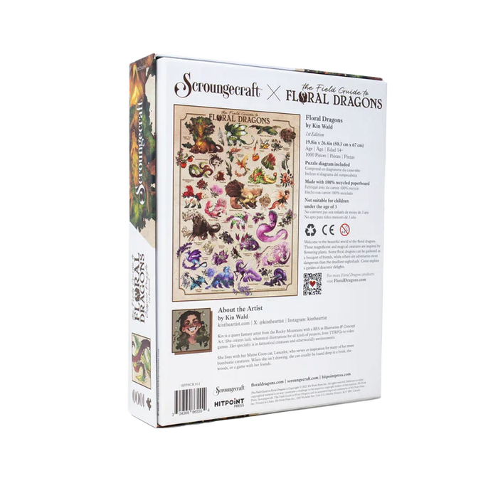 The Field Guide to Floral Dragons - Floral Dragons 1000pc Puzzle - for just $19.99! 