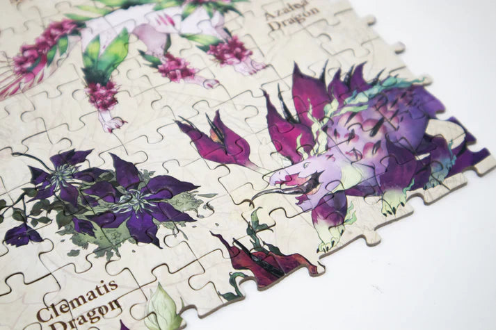 The Field Guide to Floral Dragons - Floral Dragons 1000pc Puzzle - for just $19.99! 