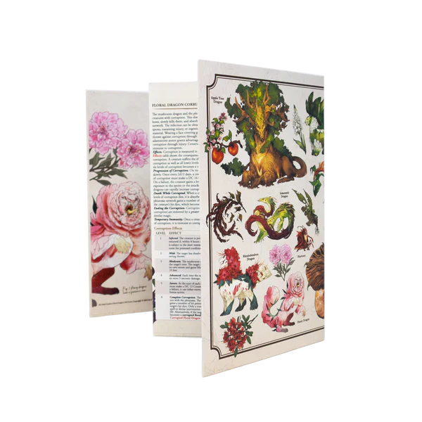 The Field Guide to Floral Dragons - Game Master Screen - for just $14.99! 