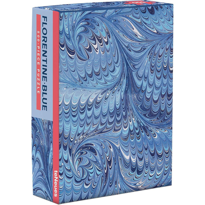 Florentine Blue Marbleizing Pattern 500 Piece Jigsaw Puzzle teNeues - for just $14.99! 