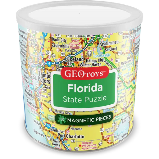 Florida State 100 Piece Magnetic Jigsaw Puzzle Geotoys - for just $11.99! 