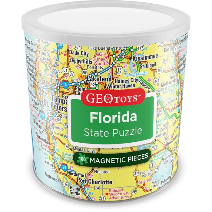 Florida State 100 Piece Magnetic Jigsaw Puzzle Geotoys - for just $11.99! 