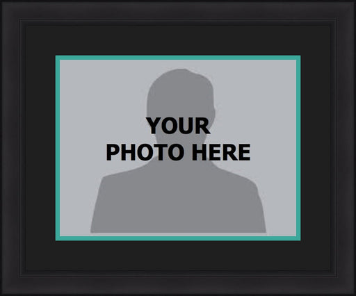 MLB Baseball Photo Picture Frame Kit - Miami Marlins (Black Matting, Teal Trim) - for just $29.99! 