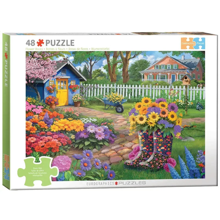 Flower Boots 48 Connecting Pieces Jigsaw Puzzle Eurographics - for just $19.99! 
