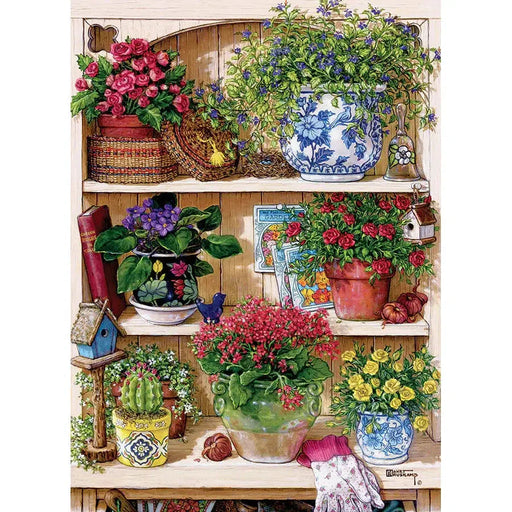 Flower Cupboard 500 Piece Jigsaw Puzzle Cobble Hill - for just $17.99! 