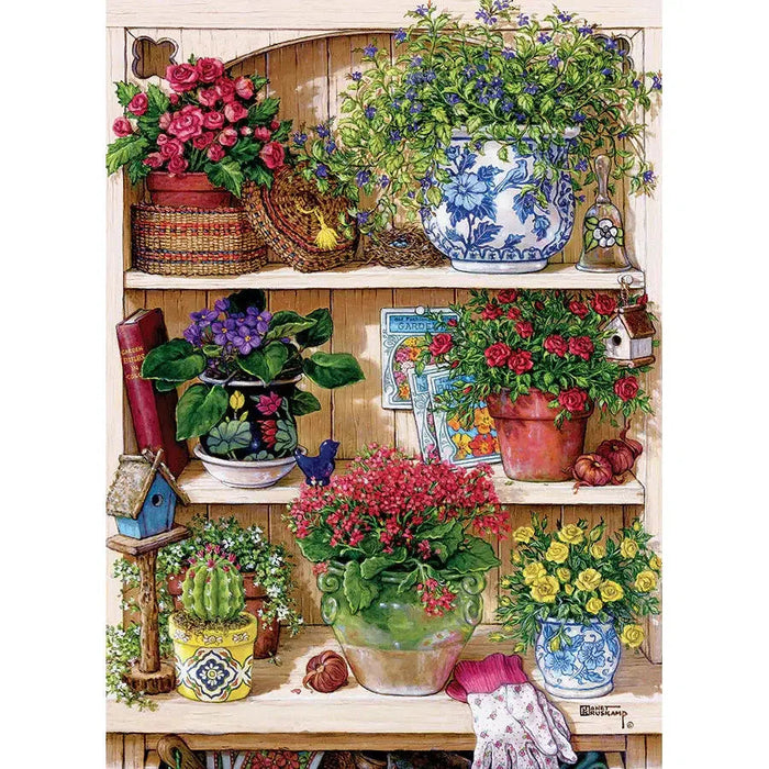 Flower Cupboard 500 Piece Jigsaw Puzzle Cobble Hill - for just $17.99! 