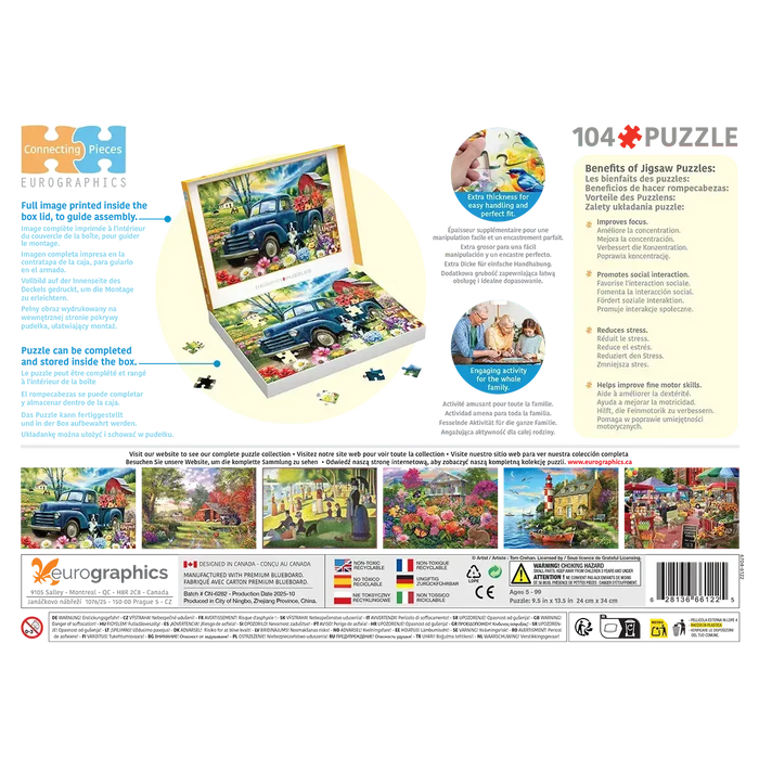 Flower Farm 104 Connecting Pieces Jigsaw Puzzle Eurographics - for just $19.99! 