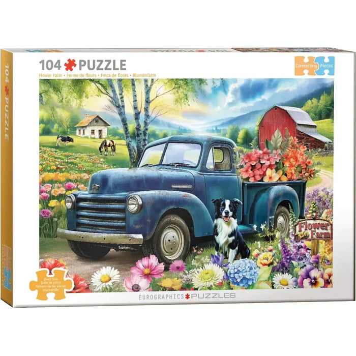 Flower Farm 104 Connecting Pieces Jigsaw Puzzle Eurographics - for just $19.99! 
