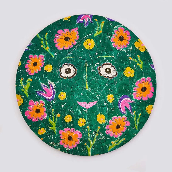 Flower Friend 81 Piece Round Jigsaw Puzzle Le Puzz - for just $24.99! 
