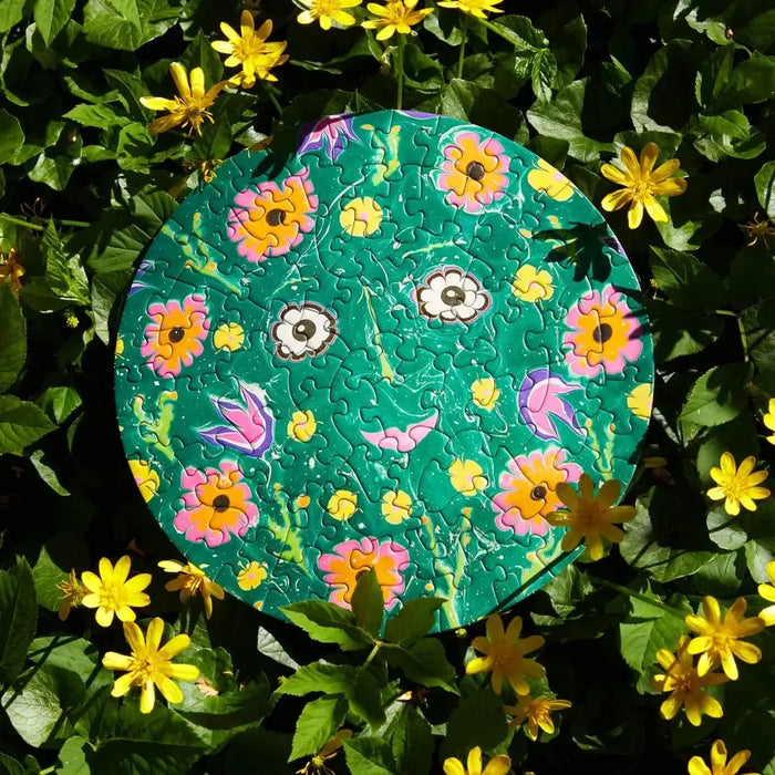 Flower Friend 81 Piece Round Jigsaw Puzzle Le Puzz - for just $24.99! 