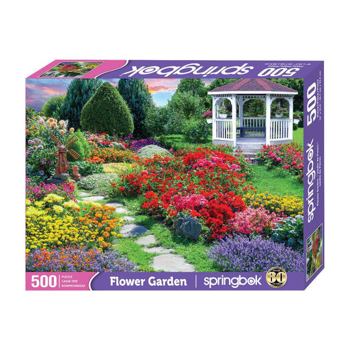 Flower Garden 500 Piece Jigsaw Puzzle Springbok - for just $17.99! 